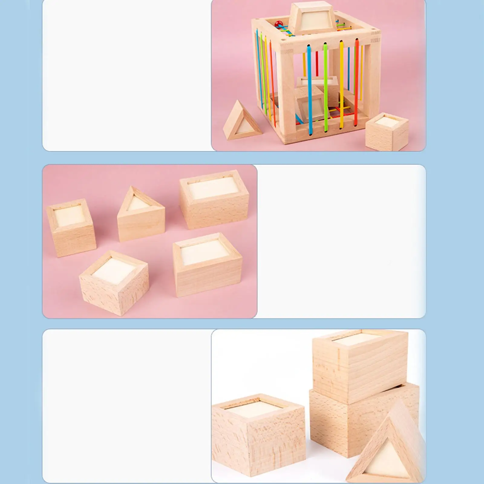 

Wooden Block Shape Toys Puzzle Toys for Boys Girls, Kids 3 4 5 6 Xmas Gifts