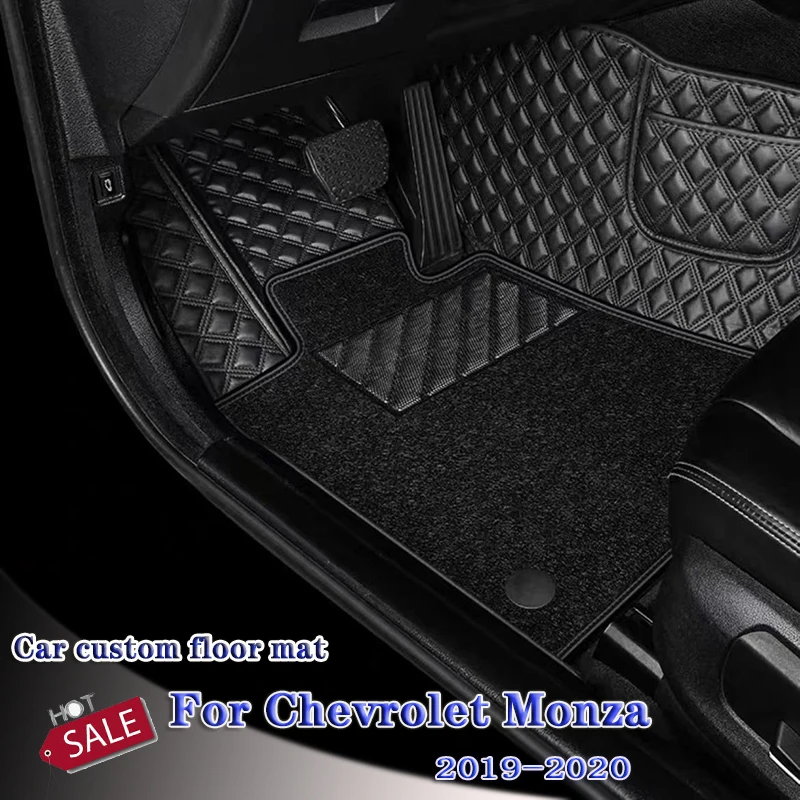 

Car Floor Mats For Chevrolet Monza 2020 2019 Leather Waterproof Custom Auto Styling Foot Pads Automobile Car Carpet Cover Rugs