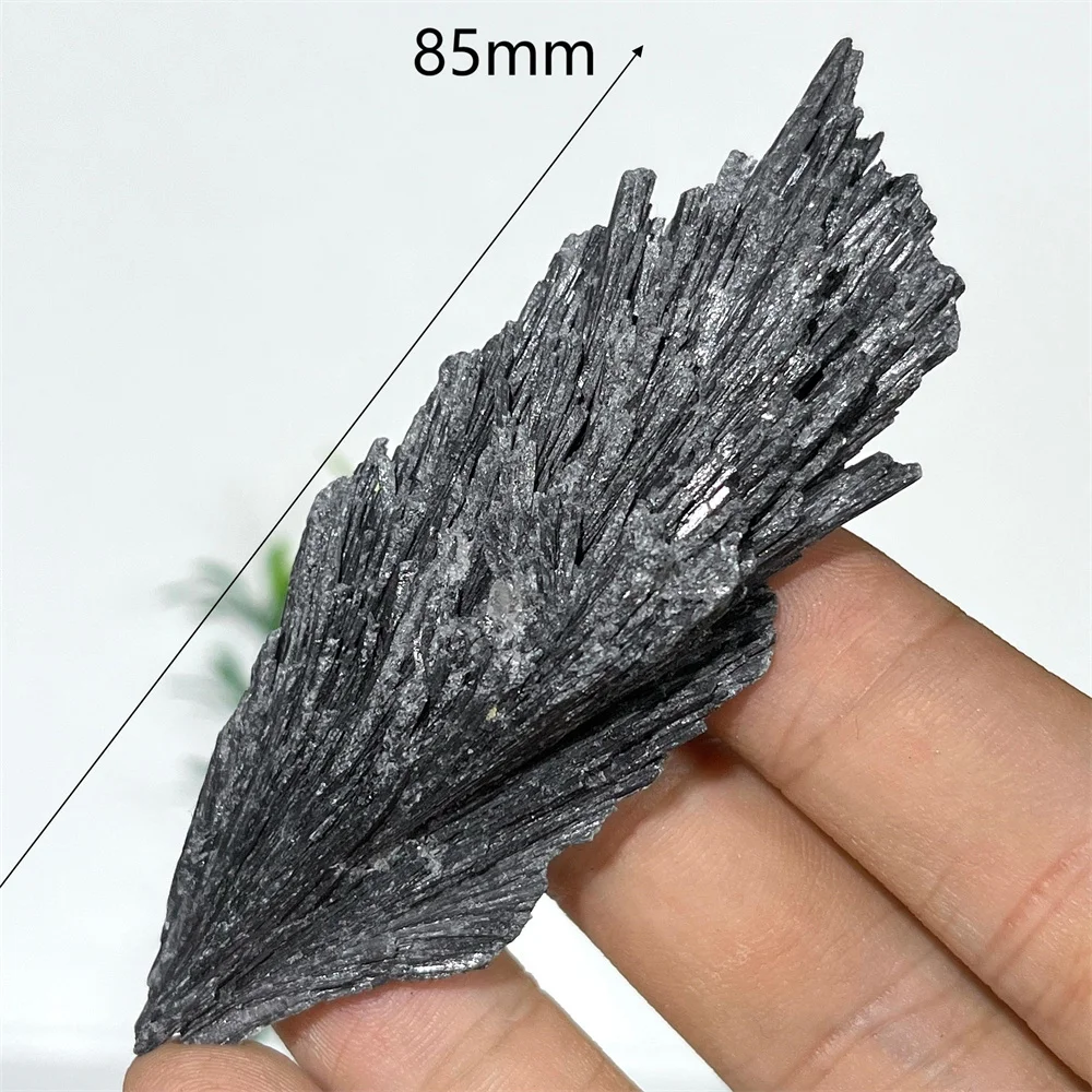 Черный турмалин перо образец Сырье камень кварц драгоценный натуральный