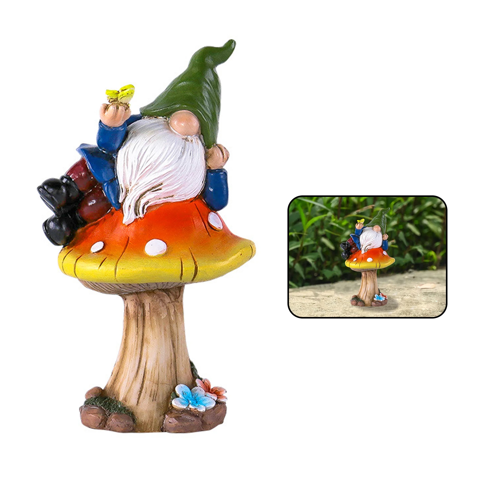 

Lawn Weather-resistant Cute Sculpture Garden Gnome Waterproof Home Decor Party For Outside Funny Patio Portable Practical
