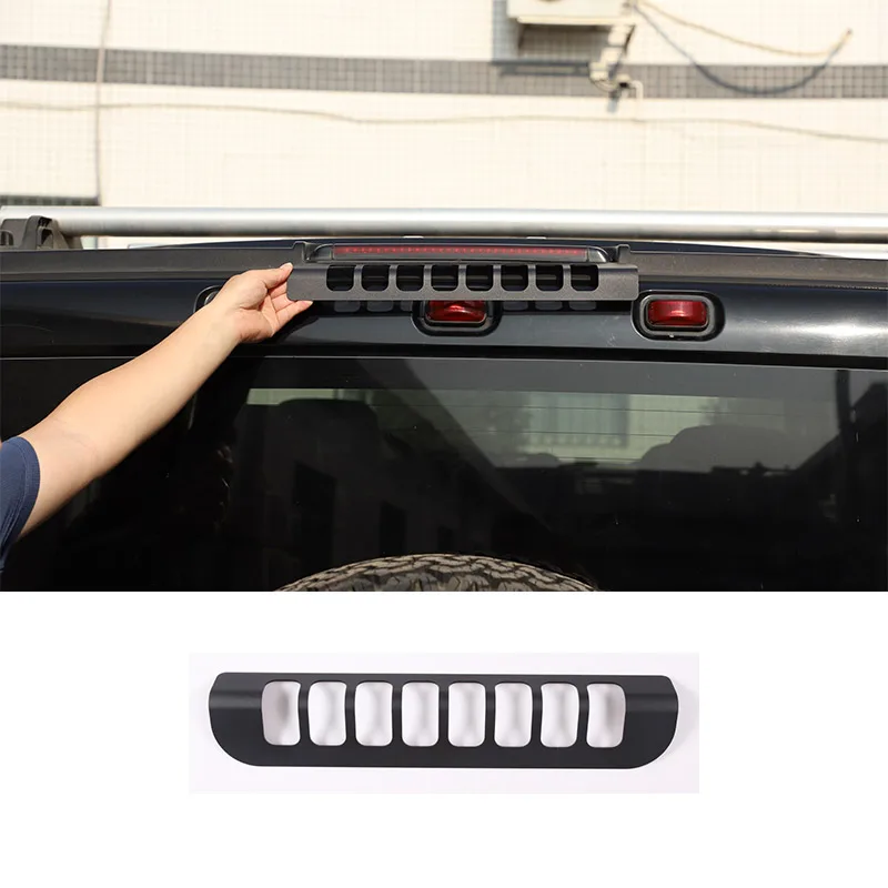 For Hummer H2 2003-2009 Car styling Aluminium alloy Car High Brake Light Cover Brake lamp housing Car Accessories