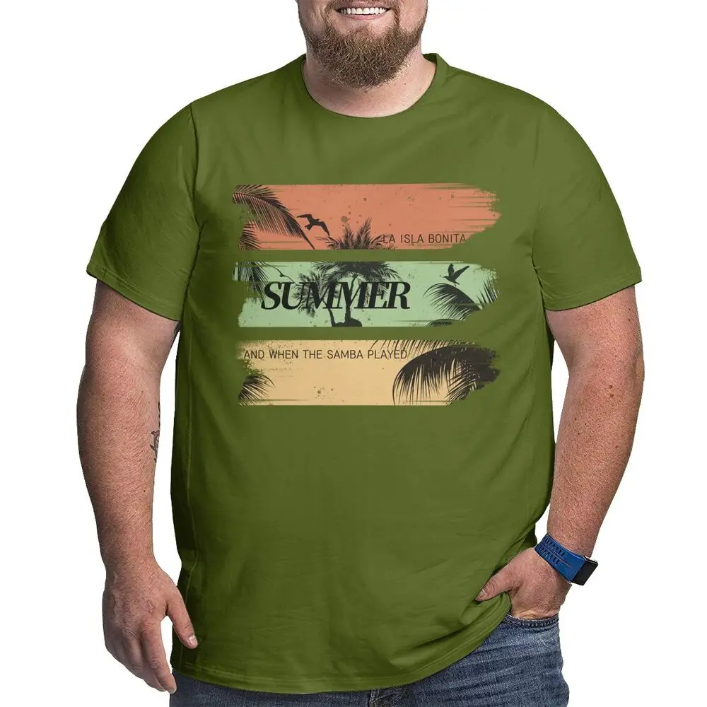 

Футболка мужская хлопковая с коротким рукавом, Повседневная Удобная рубашка, Топ серого цвета с цифровым принтом кокосового дерева, YSD017, ле...