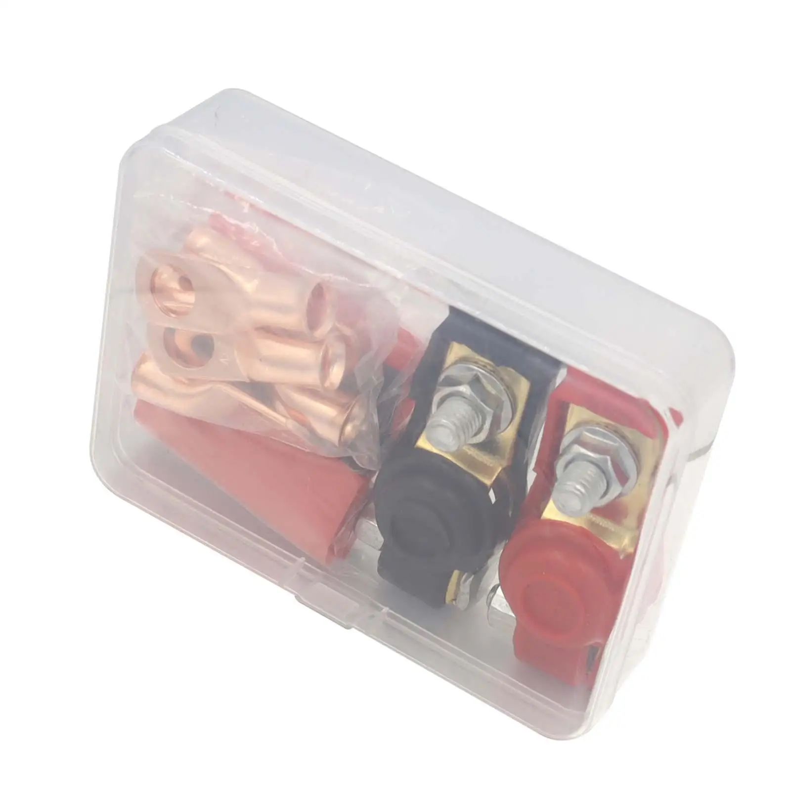 

2Pcs Battery Terminal Connectors Battery Cable Ends Copper Wire Lugs Heavy Duty Adjust Disconnect Tool for Auto Cars,