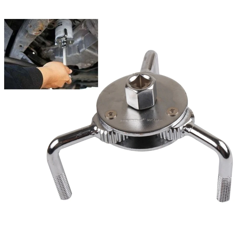 

Y1UD Oil Filter Wrench Three-Claw Two Way Removal Tool for Car Truck Adjustable