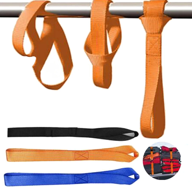 

1Pc Nylon Mutipurpose Motorcycle Tie Downs Luggage Soft Straps Loops For Car Motorcycle Handlebar