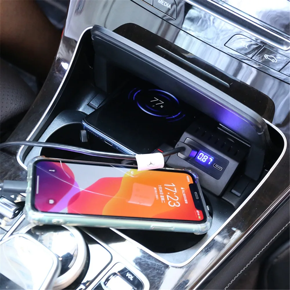 Беспроводное зарядное устройство LHD для телефона с левым рулем Mercedes Benz GLC X253