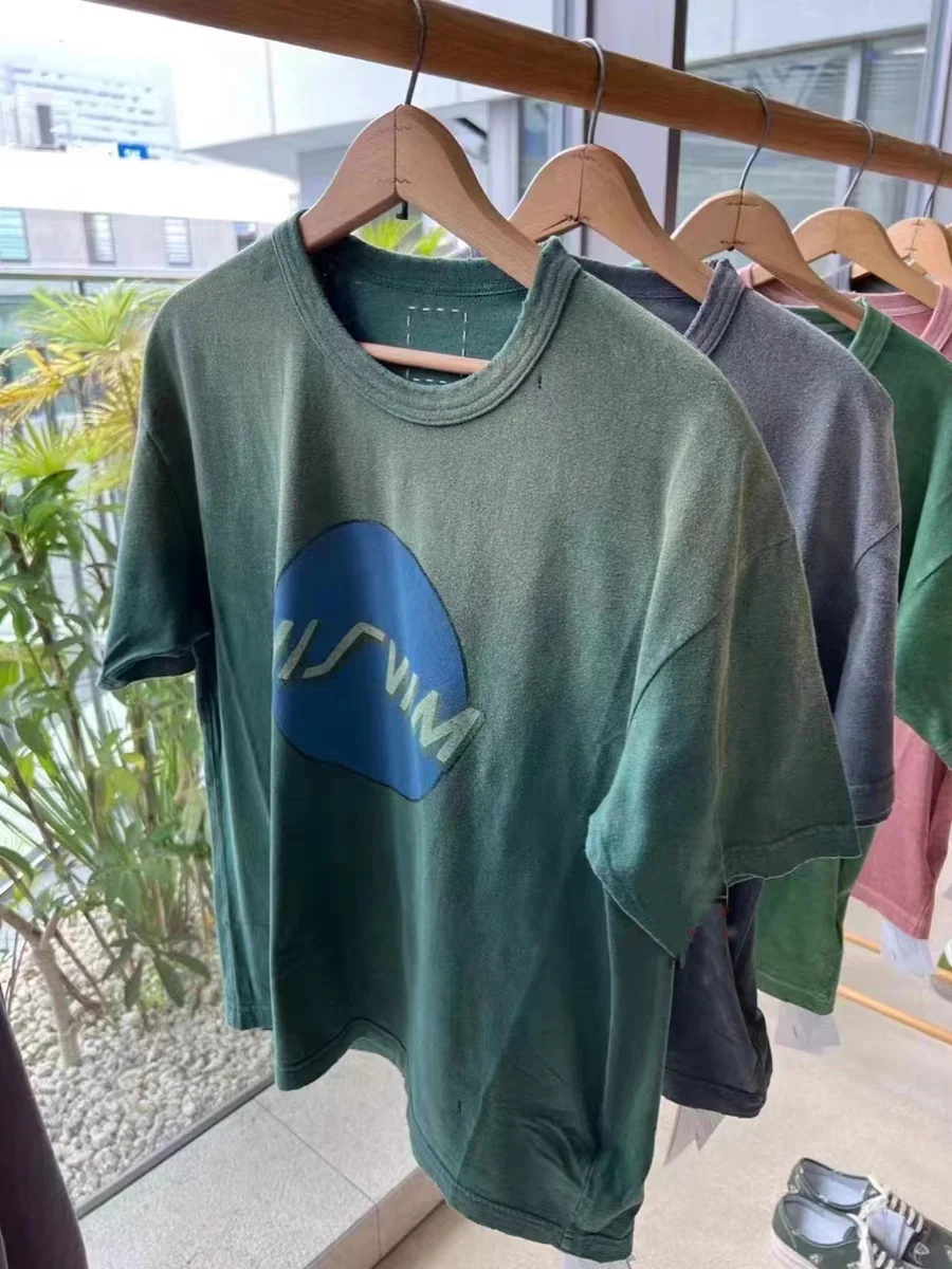 Летняя футболка с принтом VISVIM FIL 22AW JUMBO аварийная Накамура Nichichao короткими