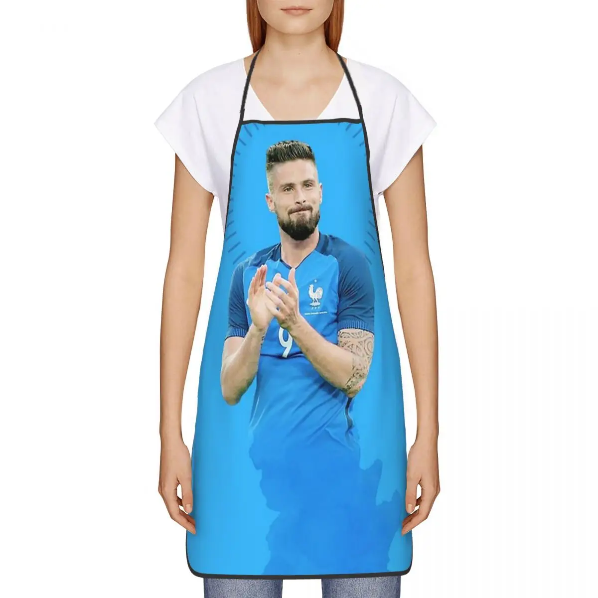 Olivier Giroud фартук шеф-повара кулинария кухня Tablier водонепроницаемый нагрудник