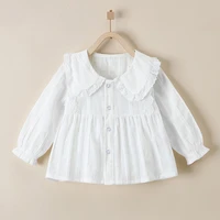 shirt girl clothing cotton white long sleeve blouse for toddlers baby spring autumn