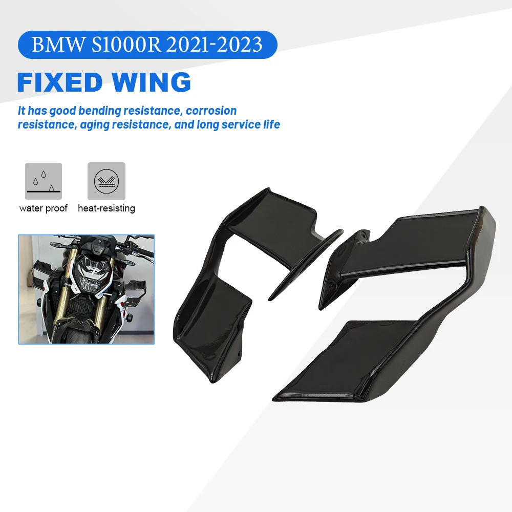 Новое фиксированное крыло обтекателя Для BMW S1000R M1000R S1000 R M1000 2021-2024 Черное Лобовое