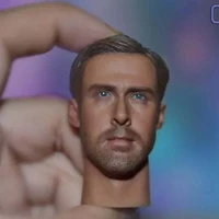 16 scale blade head sculpt male soldier ryan gosling head carving model toy for 12in action figure collections