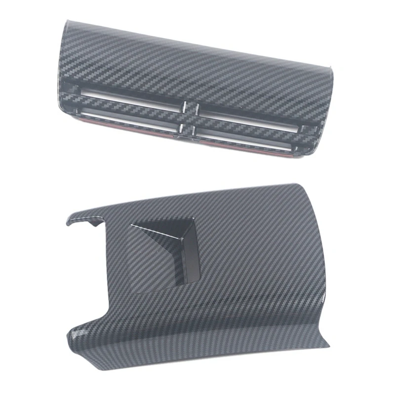 

For Ford Evos 2022 Carbon Fiber ABS Car Rear Air Conditioner Outlet Vent Cover Trim Frame Decoration Sticker Accessories