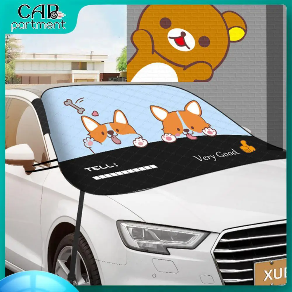 

Мультяшное снежное снаряжение автомобильное снежное снаряжение со стоп-знаком теплоизоляция Four Seasons универсальное хлопковое утолщенное п...