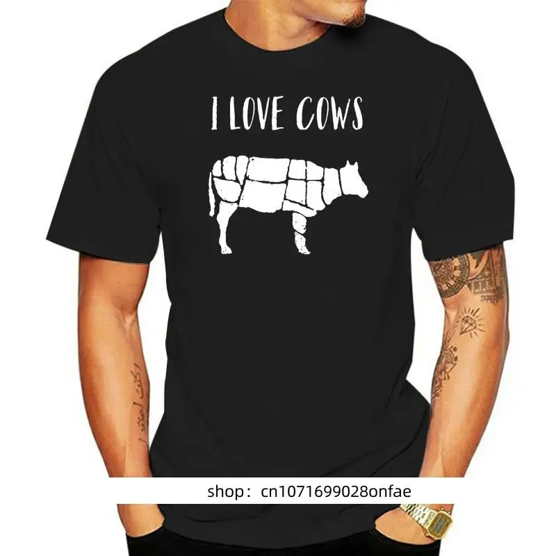 

Мода Musim Panas 2022 Kaus продолговатый Uniseks Стандартный стейк Pecinta I Love Cow
