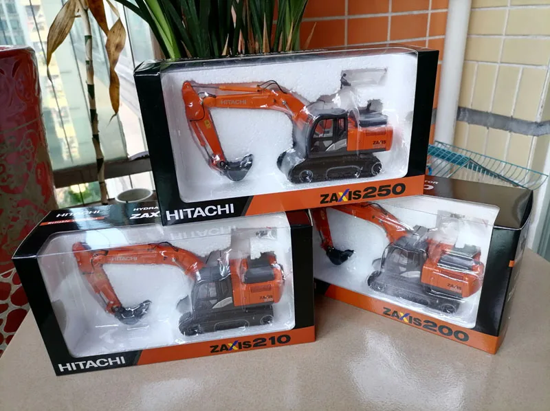 Масштаб 1:50 ZAXIS200 ZX210 ZX250 Hitachi EFI Инженерная модель экскаватора из сплава литая