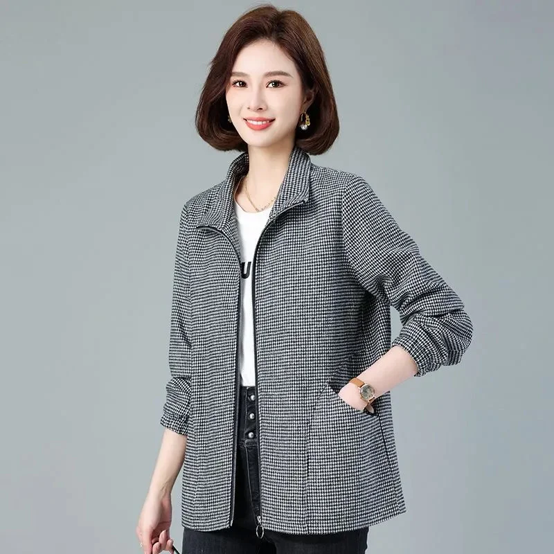 Ветровка для женщин среднего возраста весна-осень 2024 новинка тренчкот куртка