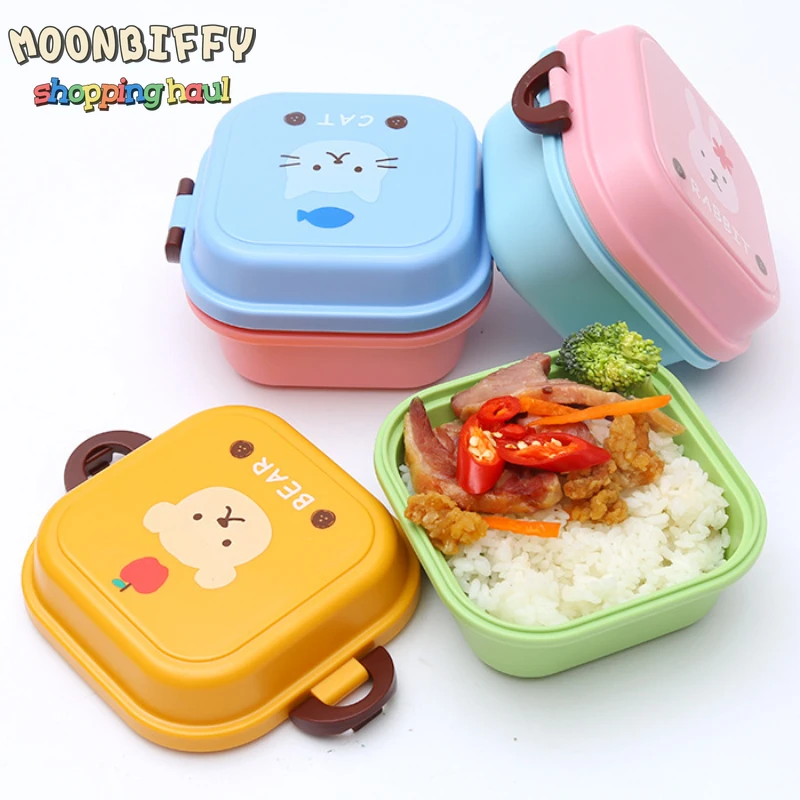 

Creative Children Lunch Boxes Hold Lunch Boxes Environmental Double Layer Lunch Box Sushi Box Food Storage Containers