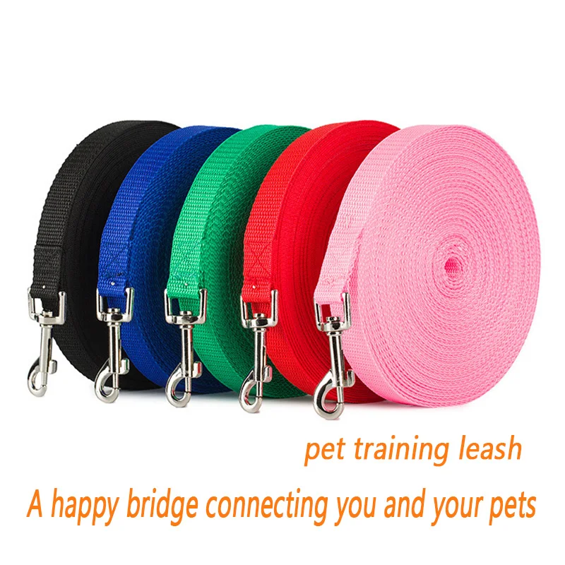 

ZK30 Nylon dog training leash pet supplies walking climbing seat belt collar collar rope dog cat large and small pet rope