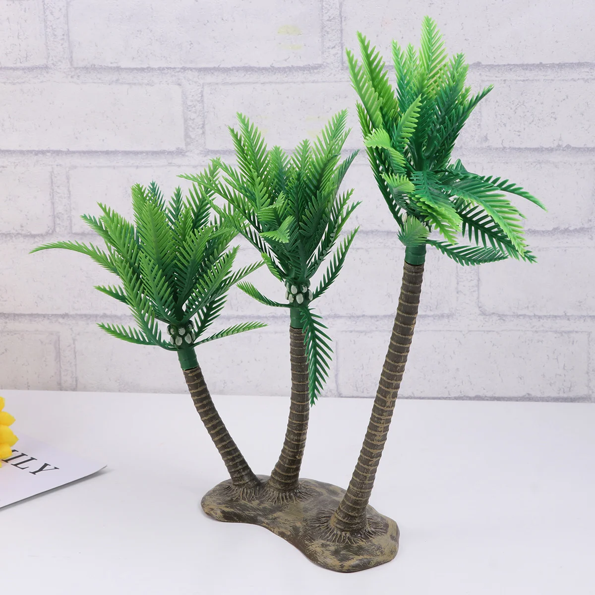 

Пластиковая модель кокосовой пальмы, миниатюрный пейзаж, миниатюрный пейзаж