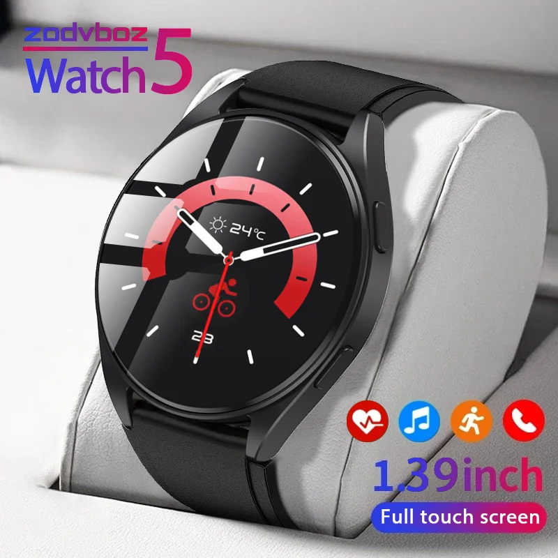 

Новинка 2023, мужские часы 5 Pro с индивидуальным циферблатом, голосовые вызовы, Смарт-часы для женщин, фитнес-трекер, водонепроницаемые Смарт-часы для Samsung