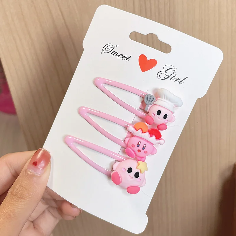 

Kirby Games Barrettes Anime Figures Kirby Waddle Dee Doo Children Girls Hairpins Fashion Headbands Hair Accessories Hair Clips