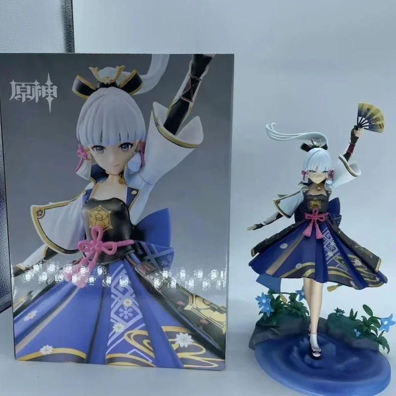25 см Genshin Impact Kamisato Ayaka аниме фигурки пути Shirasagi героев ПВХ модель настольная