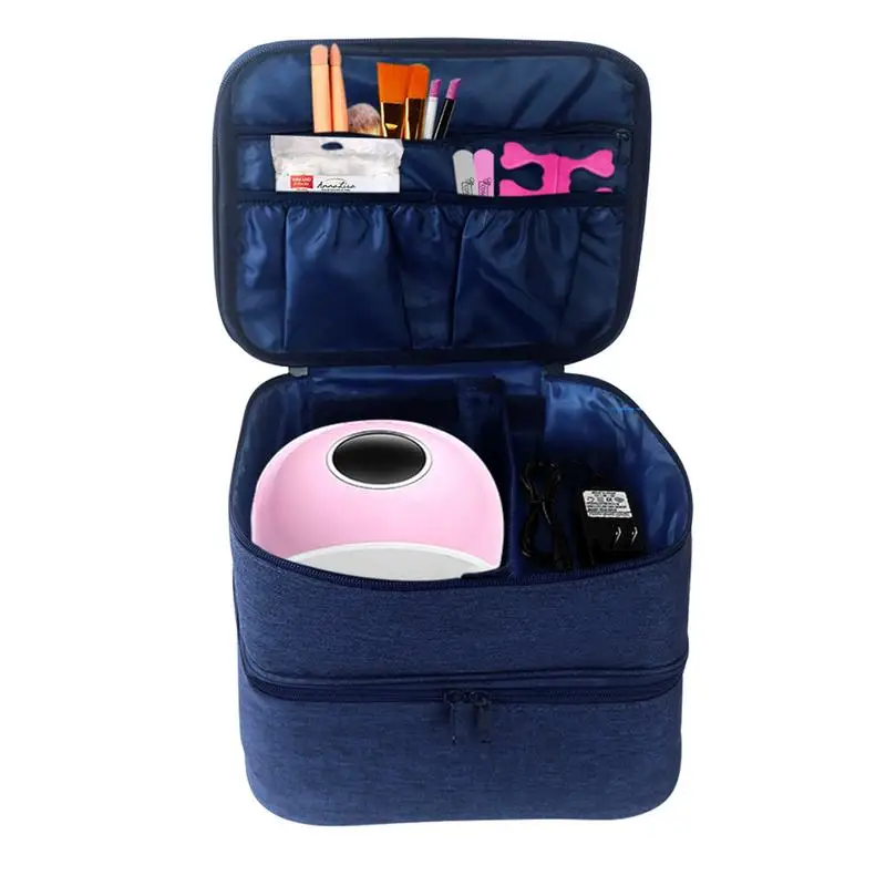 

Lipstick Carrying Case Nail Polish Holder Case With Compartments Makeup Travel Bag Cosmetic Case Portable Cute Cosmetic Carrying