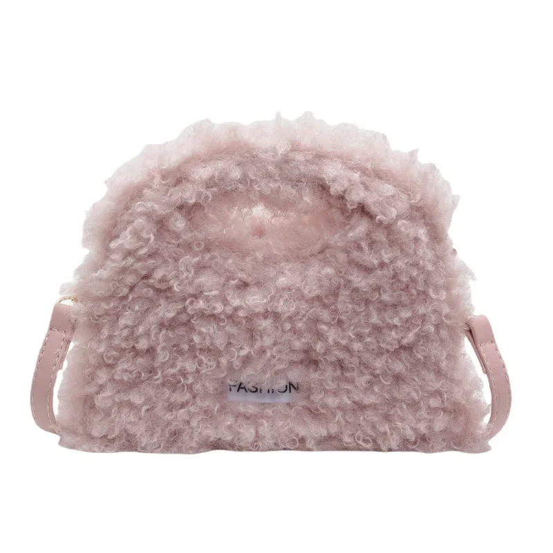 Сумка из овечьей шерсти женская нишевая сумка 2024 новая корейская версия