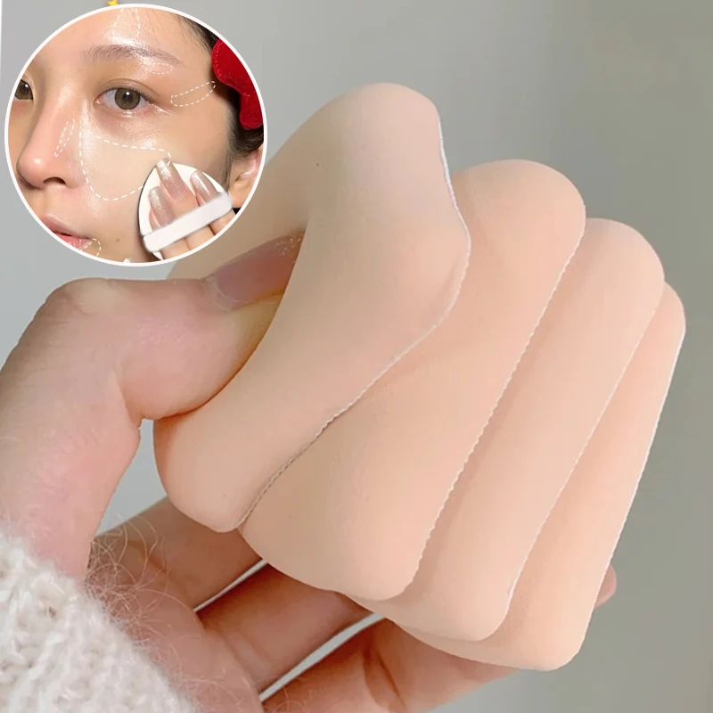 

1/3pcs Dry Wet Dual-use Sponge Puff Set Round Square Triangle Shape Soft Cotton Candy Air Cushion Powder Puff Foundation Makeup