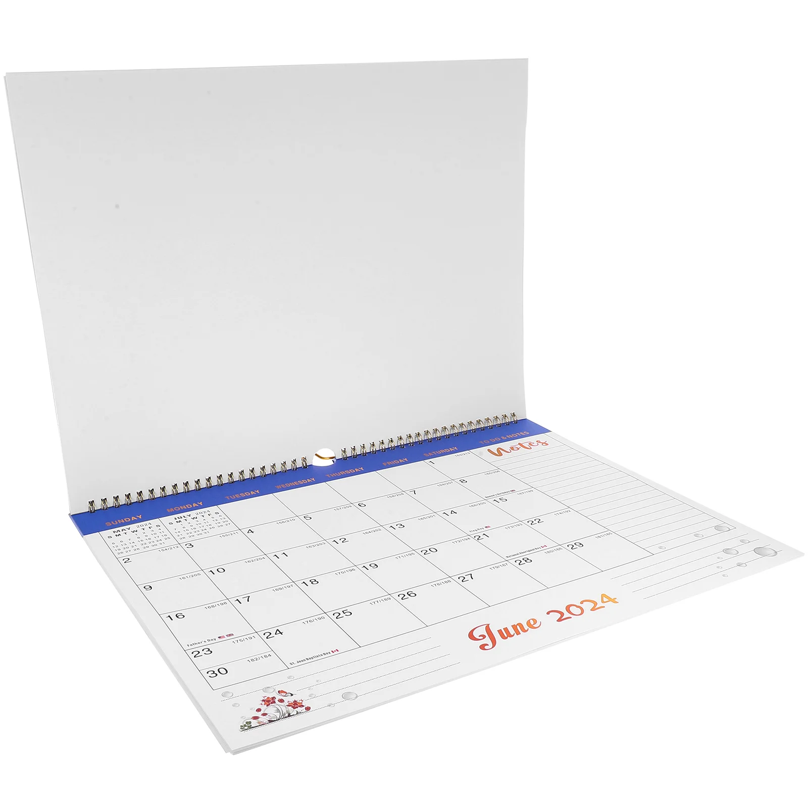 

Wall Calendar Office Accessories Hanging Planning Delicate Paper Clear Printed Monthly