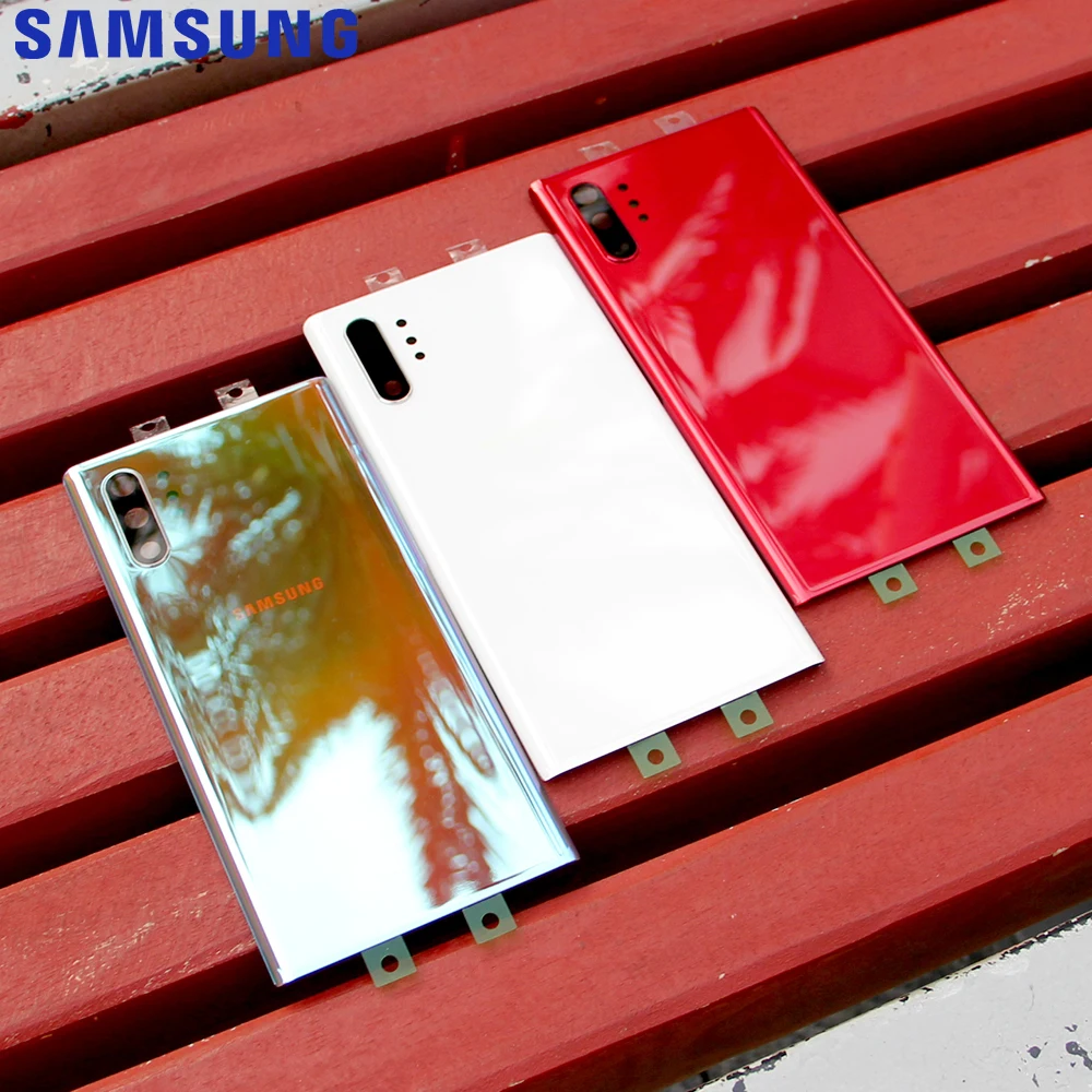 original samsung glass housing back cover cases for samsung galaxy note 10 note x note10 plus note10 phone rear battery door free global shipping