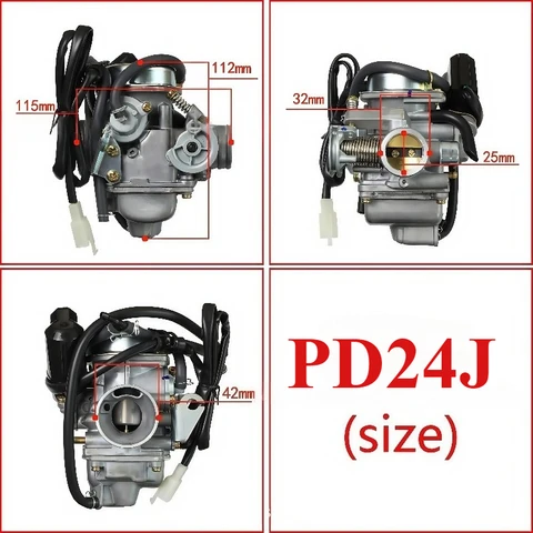 Карбюратор PD24J для Kymco GY6 125 125cc 150cc скутер мотоцикл Taotao Baja Sunl Yamaha Suzuki Kawasaki Honda ATV картинг
