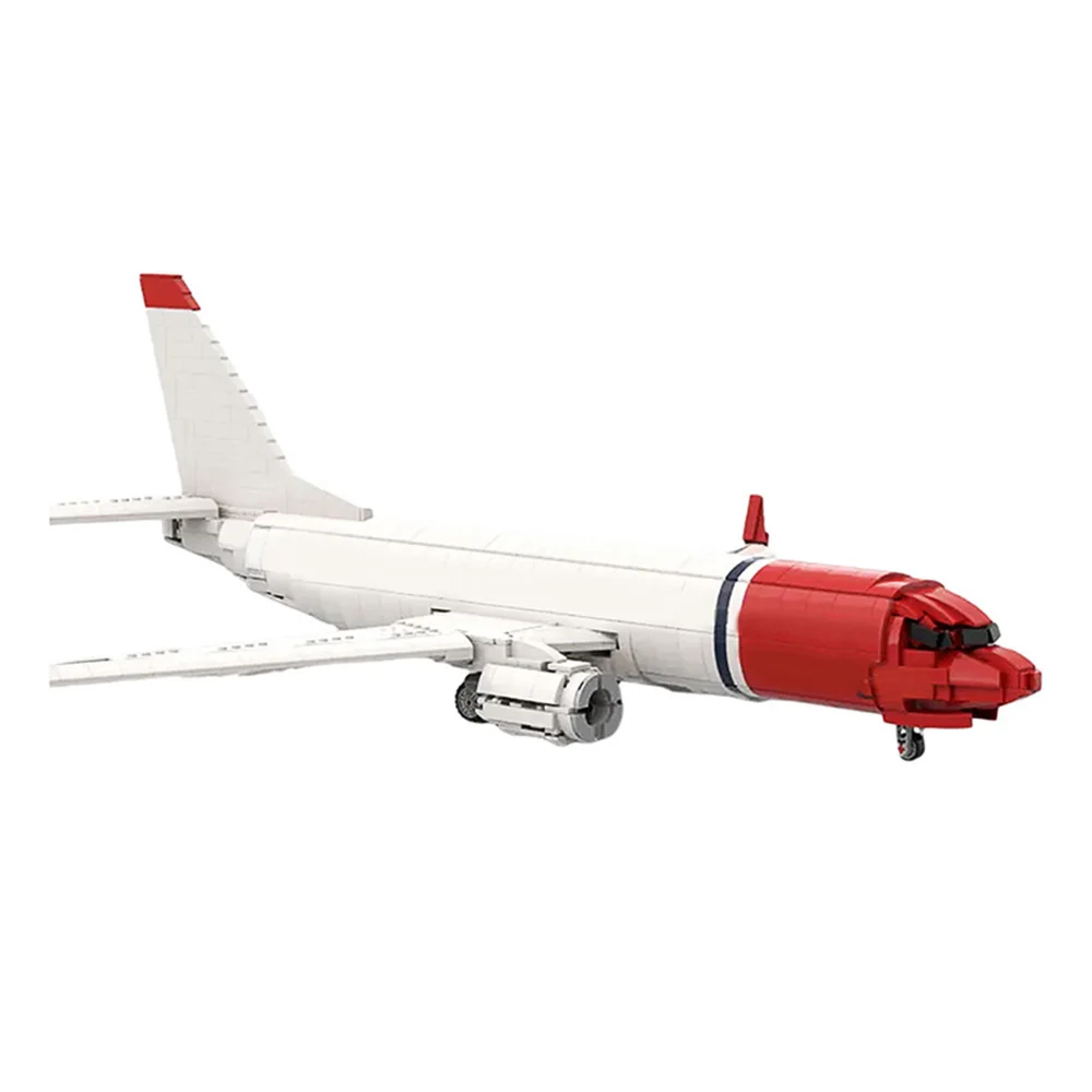 Gobricks MOC норвежский 737-800 набор строительных блоков для самолетов Boeing 737 воздушный