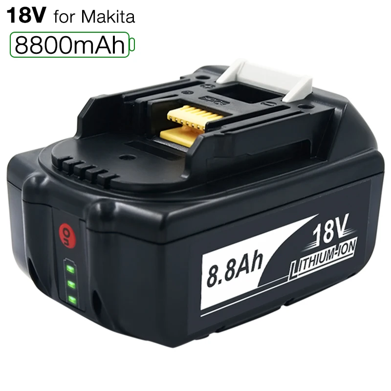 

BL1860 Replacement Rechargeable Battery 18 V 8800mAh Lithium for Makita 18v Battery BL1840 BL1850 BL1830B BL1860B LXT 400