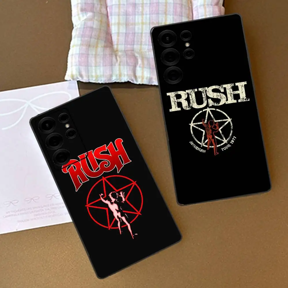 Фото Чехол для телефона Famous R-RUSH ROCK BAND для Samsung S 24 Fe 25 Ultra Plus 20 Lite 21 30 22 23 24 22 Ultra 5G Fundas №5