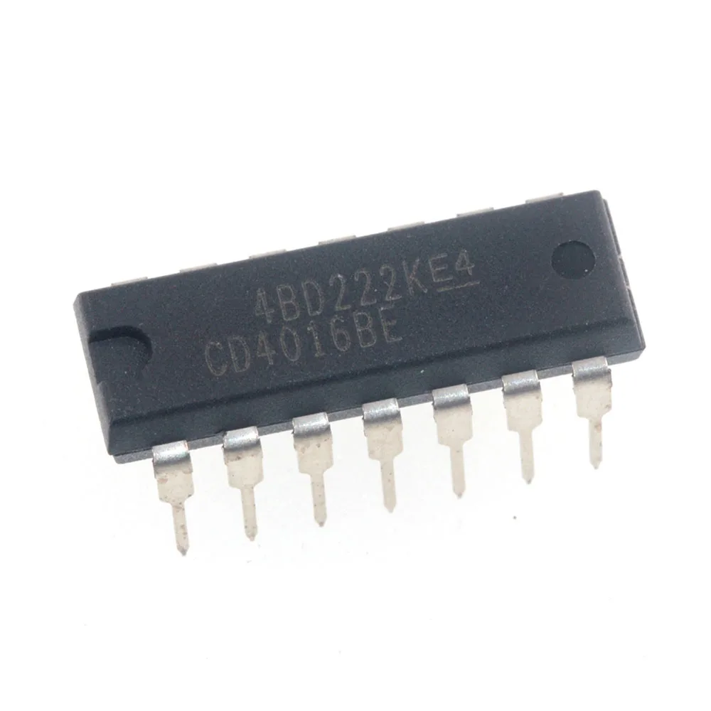 

CD4016BE CD4016 4016 100-pA, 20-V, 1:1 (SPST), 4-канальный аналоговый переключатель, макетная плата, дружественная IC DIP-14 (2 шт.)