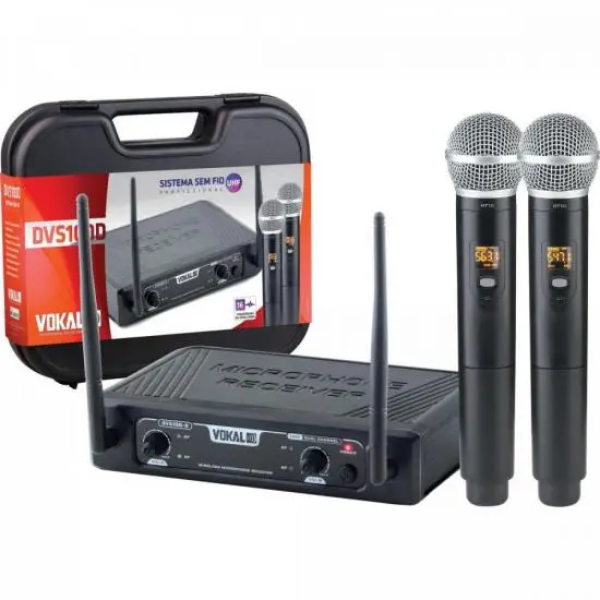 

VOKAL DVS100DM Double Wireless Microphone