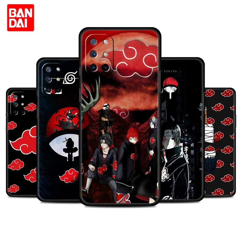 

Akatsuki Naruto Anime Case for Oneplus 9 10 Pro 8 8T 9R Nord 2 N100 N10 CE N200 5G Silicone Style Trend Luxury Cover Soft Black