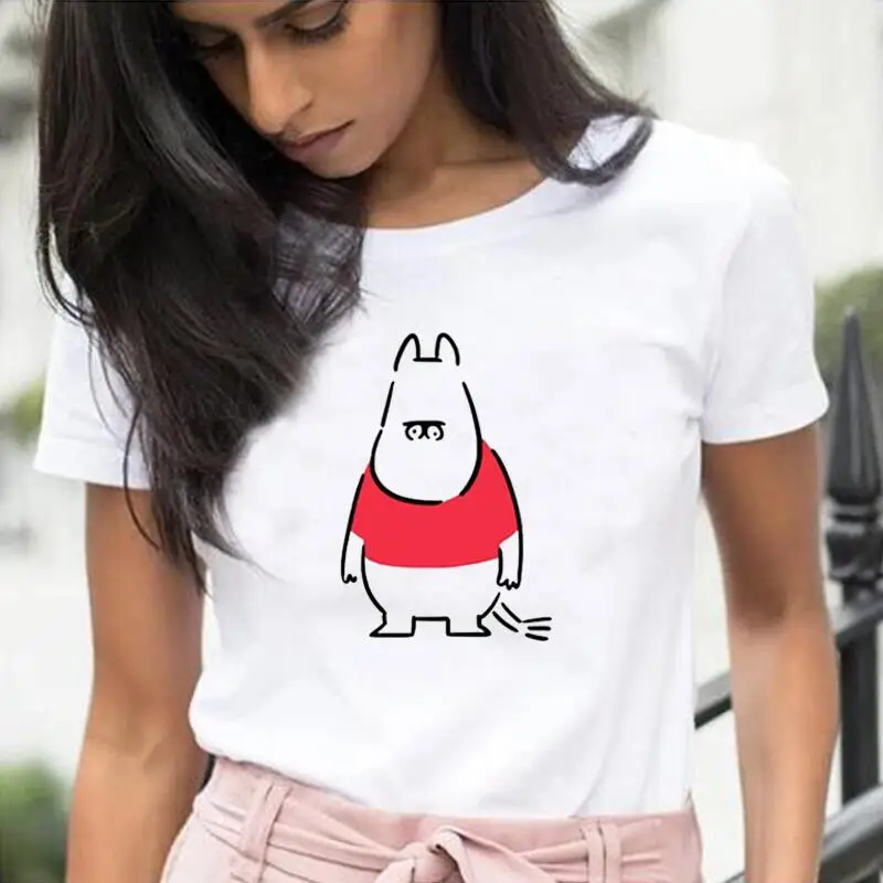 

Funny T Shirt Women Tops Casual Tshirt Harajuku Shirt Fashion Hippopotamus Print T-shirt Graphic Tee Shirt Femme Camiseta Mujer