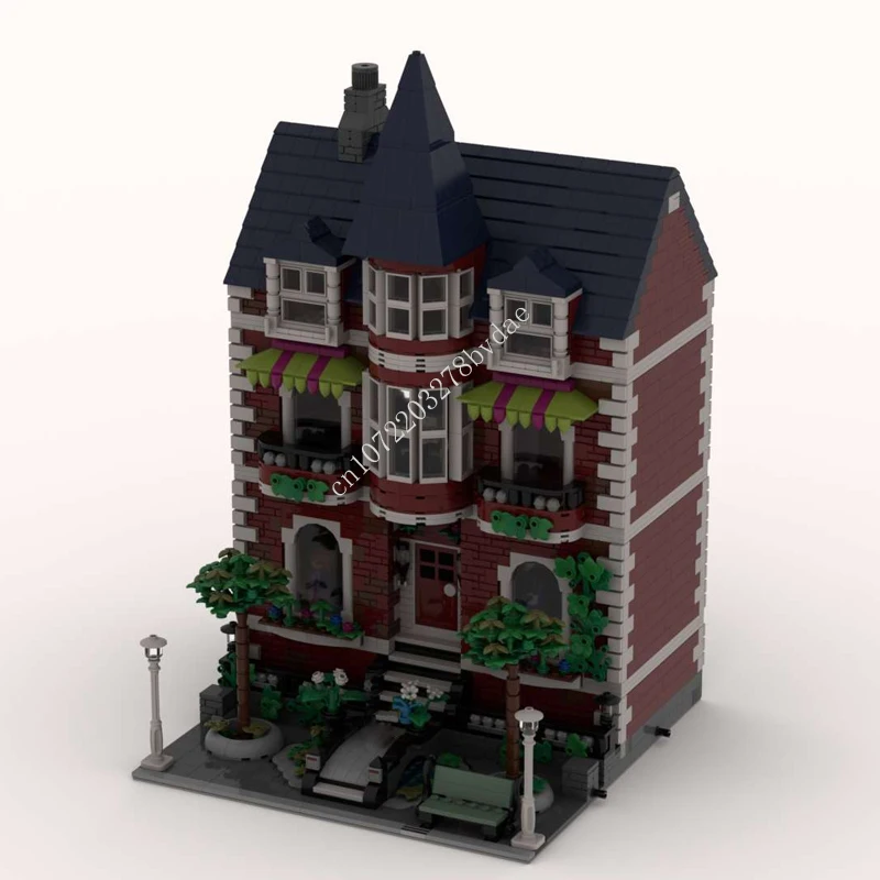 

3855PCS MOC Modular Villa Picarde Street View Model Building Blocks Technology Bricks DIY Creative Assembly Toys Holiday Gifts