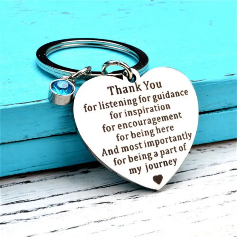 

Stainless Steel Keychain Teaching THANK YOU GIFT Keyring Fashion teacher's day gift Assistant Nursery Teacher