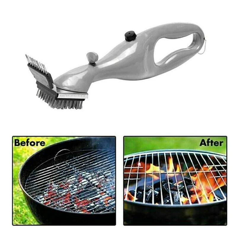 

New Steam Cleaning Barbeque Grill Brush For Charcoal, Cleaner With Steam Or Gas Accessories Outdoor BBQ Grill Cleaning Tools