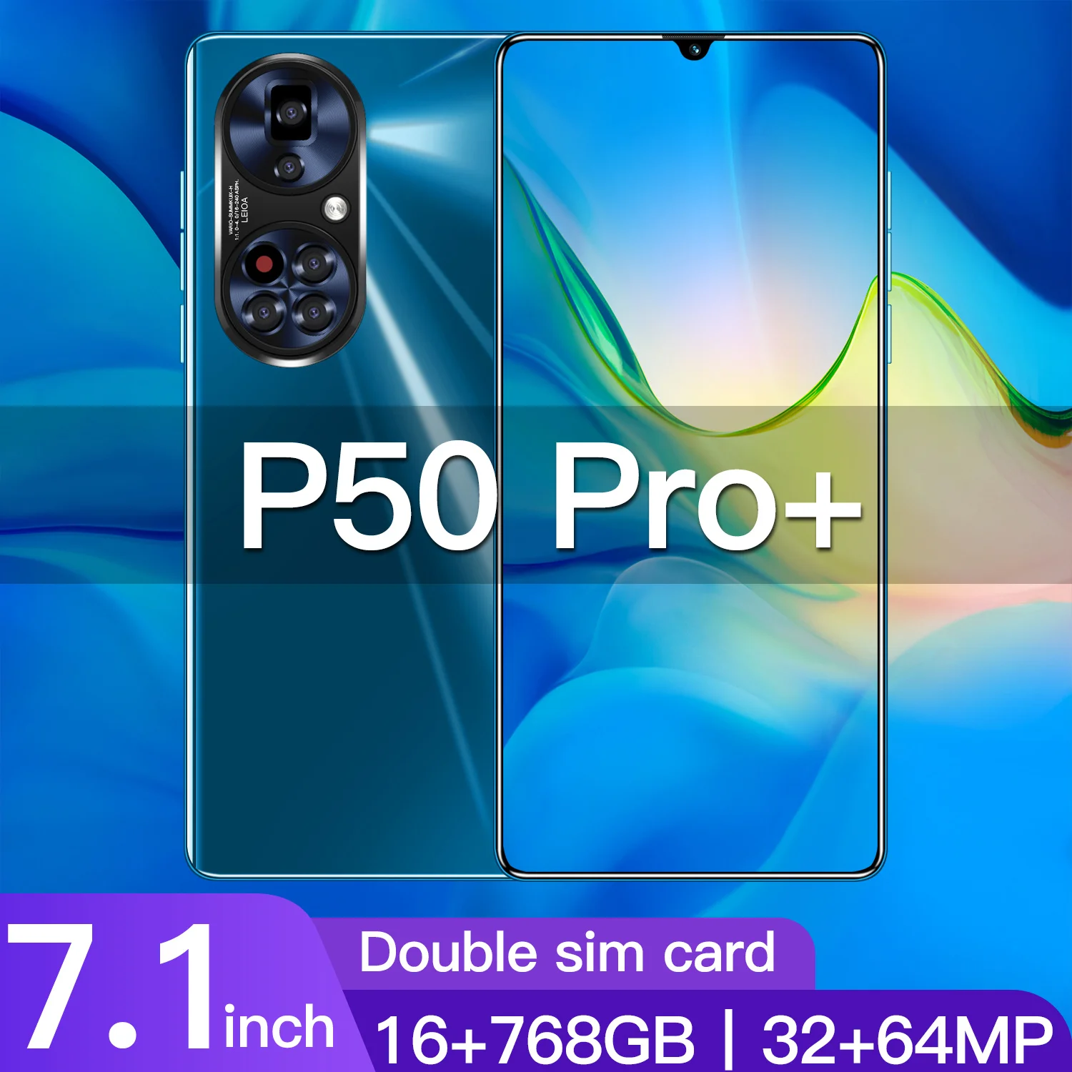 

Новинка 2022, мобильный телефон, телефон, P50pro, 16 ГБ ОЗУ, 768 Гб ПЗУ, 7,1 дюйма, Android, мобильные телефоны, смартфон