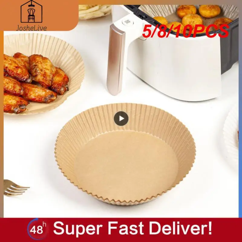 

5/8/10PCS Baking Paper Barbecue Plate Air Fryer Special Paper Oil-absorbing Tray Paper Oil-proof Kitchen Tools And Gadgets