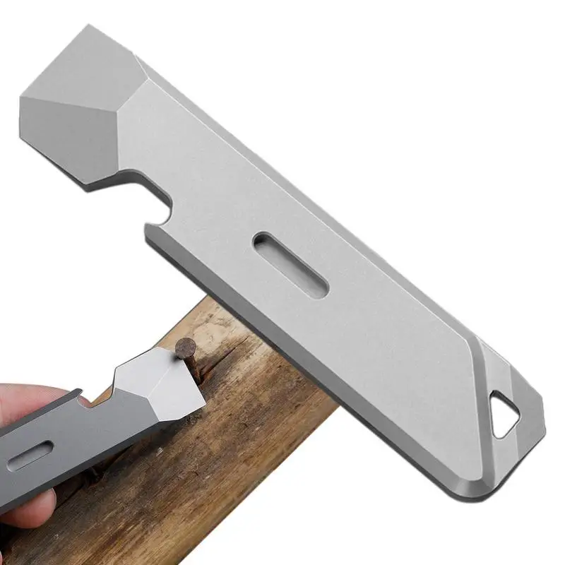 

Mini Pry Bar Titanium Pry Bar Crowbar Nail Puller Outdoor Survival With Pocket Clip Heavy Duty Lever Multi-Function Tool
