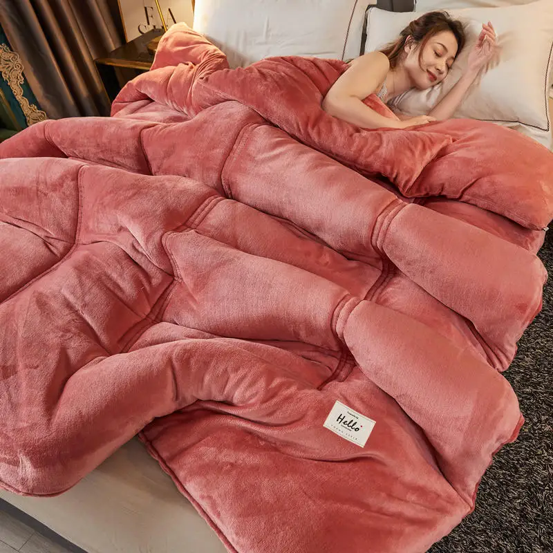 

Milk lamb wool quilt winter quilt thickened warm dormitory single double bed student winter quilt core space bedding