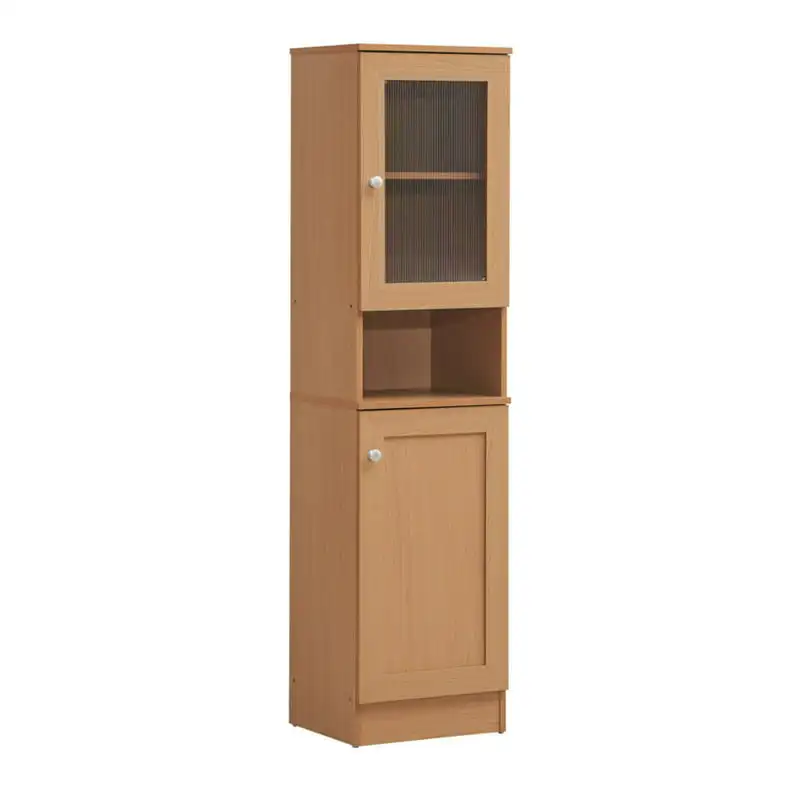 

Tall Slim Open Plus and Bottom Enclosed Storage Kitchen Pantry