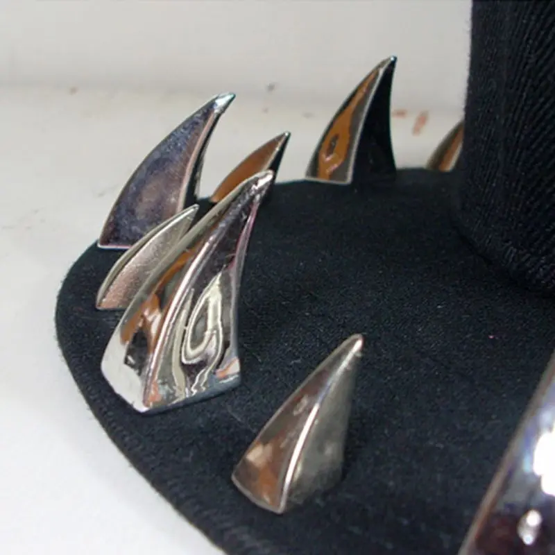 

Unisex Punk Gothic Horn Rivets Baseball Cap Hip Hop Street Festival for SNAPBACK drop shipping
