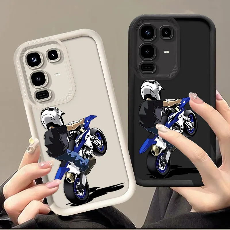 Фото Гибкий силиконовый чехол для Infinix Note 50 Pro Pro+ 4G 50s 50x 5G, защитный чехол с ударопрочным принтом Motocyber. №1
