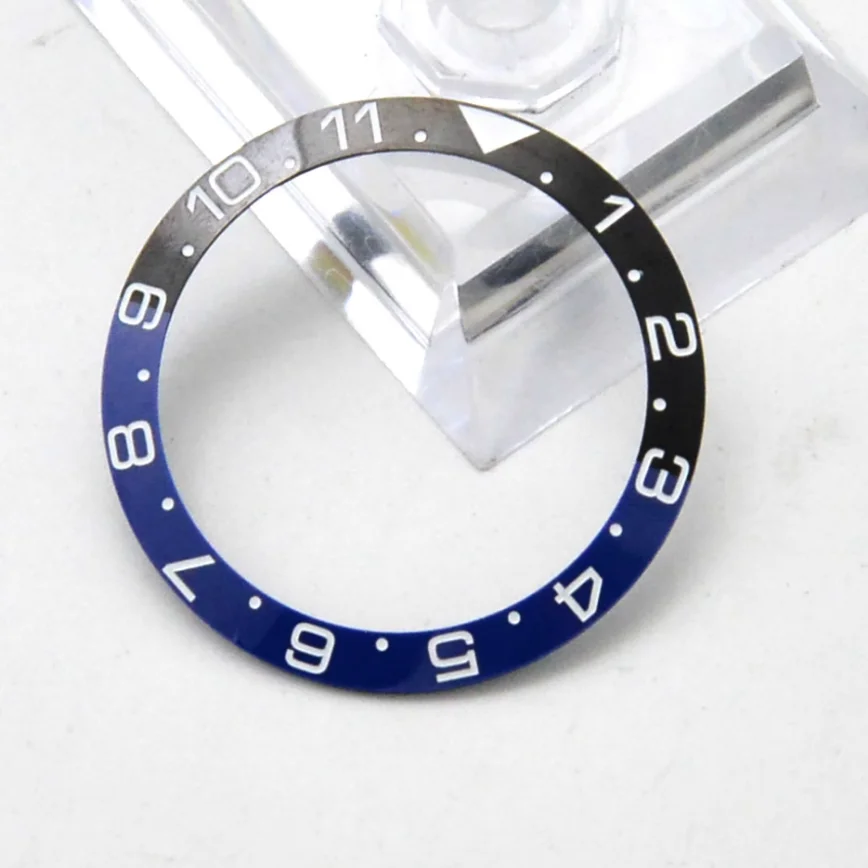 Watch Accessories 38mm Watch Bezel Insert Ceramic Ring Digital Two-color Black and Blue Ring Mouth Diameter 38MM